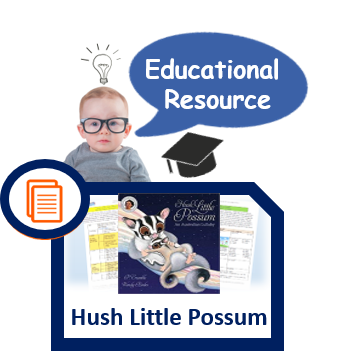 Teaching & Talking Tips Download for Hush Little Possum by P. Crumble